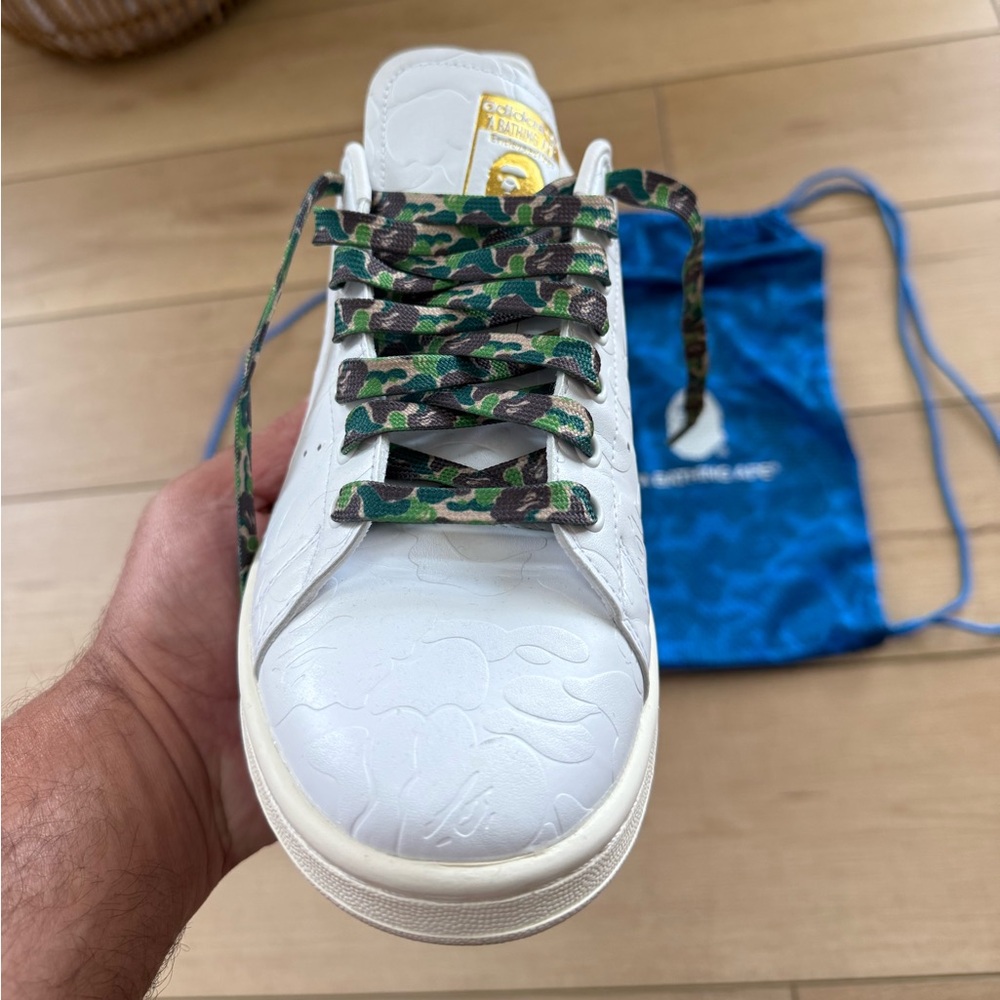 Adidas White Sneakers with Camouflage Accents - Picture 14 of 16